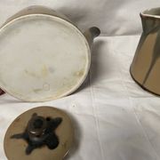 Teapot set and milk pot 60s