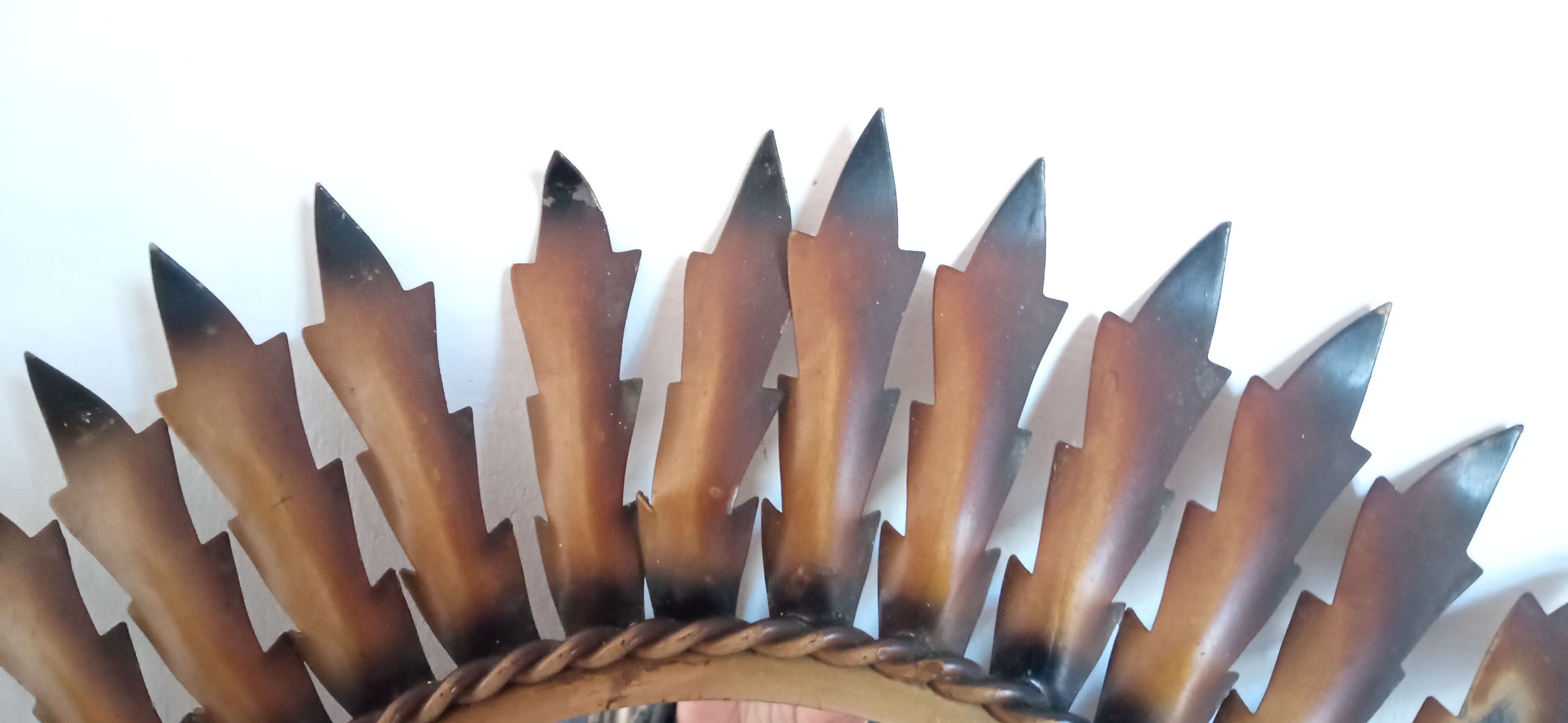 Metal sun mirror, 44 cm