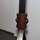 Cendrier jean pierre ryckaert design fer forgé et cuir