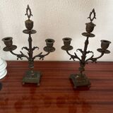 Bronze candlesticks