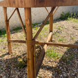 Vintage rattan table