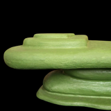 Table basse verte Canyon en mortex organique par Objet Bizaar