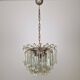 Venini Murano Glass Chandelier 85 Hand-Blown Quadriedri Prisms, 1960's