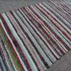 Vintage Turkish handmade rug 130x282 cm