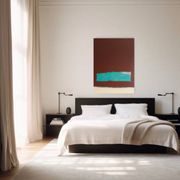 Peinture abstraite minimaliste "garden thoughts"