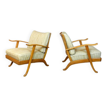 Set of 2 mid-century easy chairs from Wilhelm Knoll, Germany 1950s