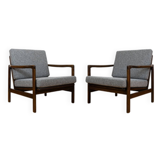 Paire de fauteuils mid century "b7522" par zenon bączyk, pologne, années 1960