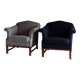 Gray boucle lounge chair | Sweden | 1940s