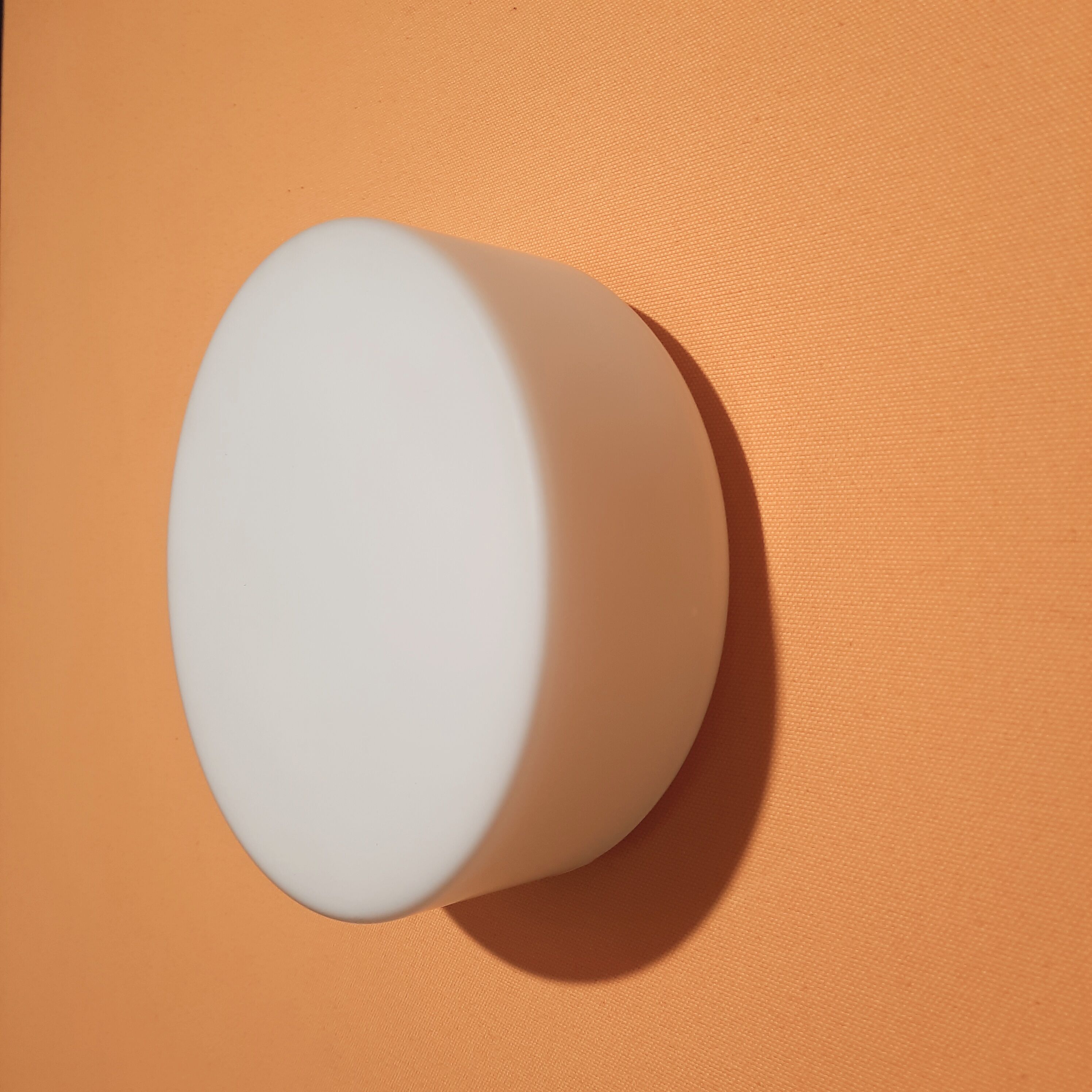 Italian ceiling lamp opaline cylinder Circa 1980