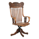 Chaise de bureau charmante avec de belles sculptures en bois du début du 20e siècle.