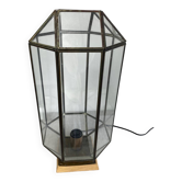 Lampe en laiton et verre
