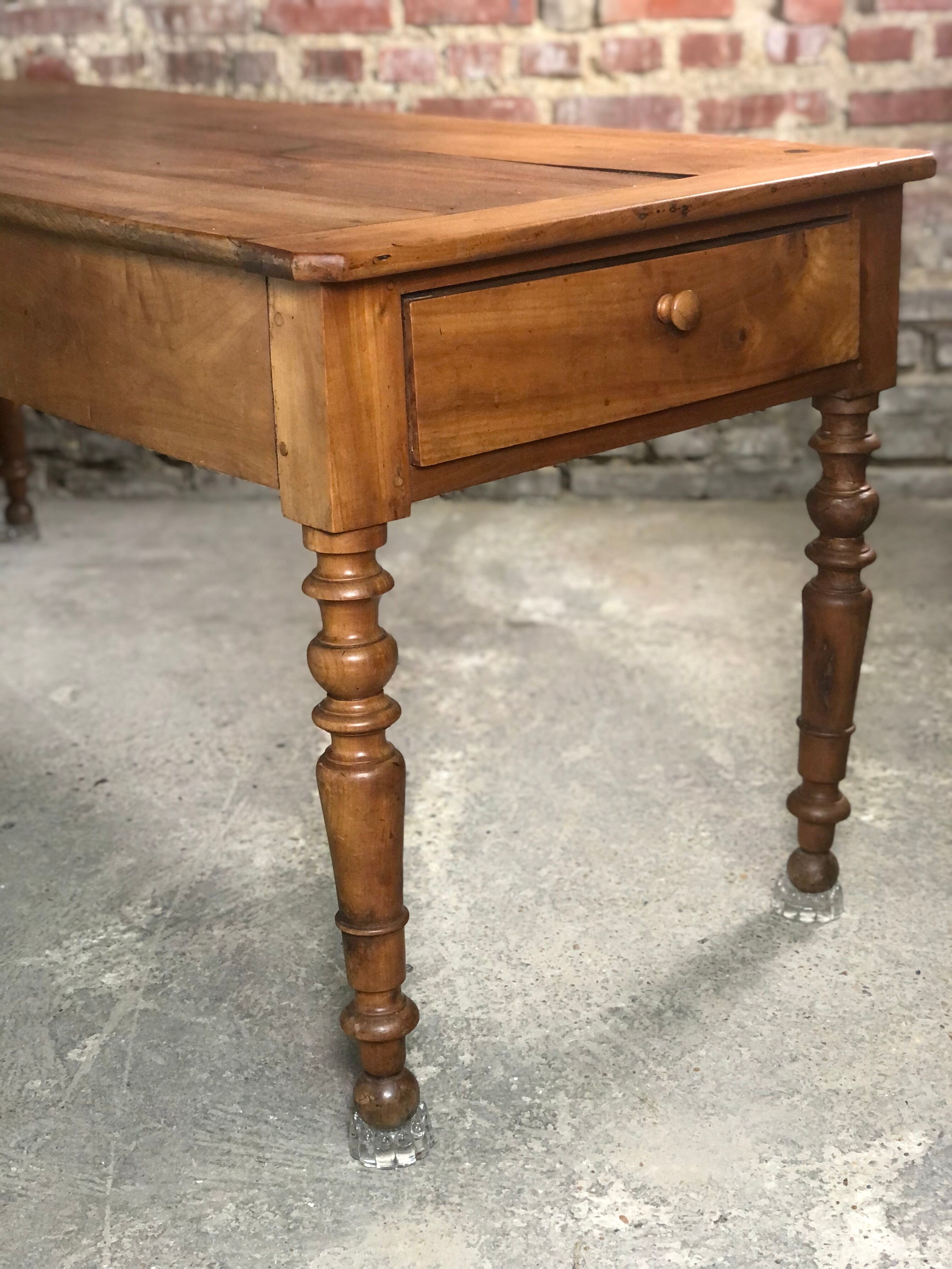 Table de ferme en merisier fin XIX eme