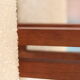 1960s Scandinavian suspension light in teak and perspex.