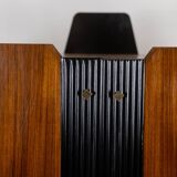 Pair of Italian cabinets in teak veneer. 1960s.