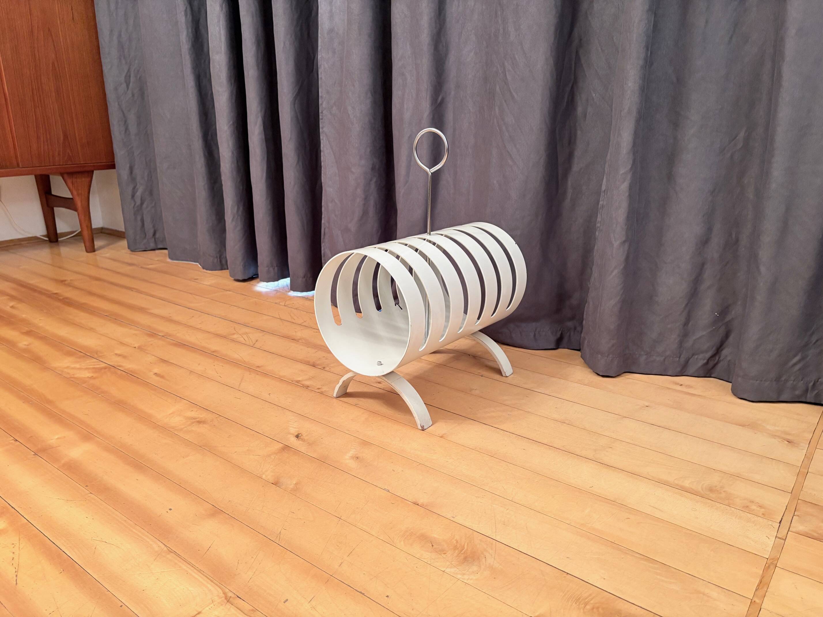 Vinyl Record Magazine Rack, Opal Möbel, 1970s