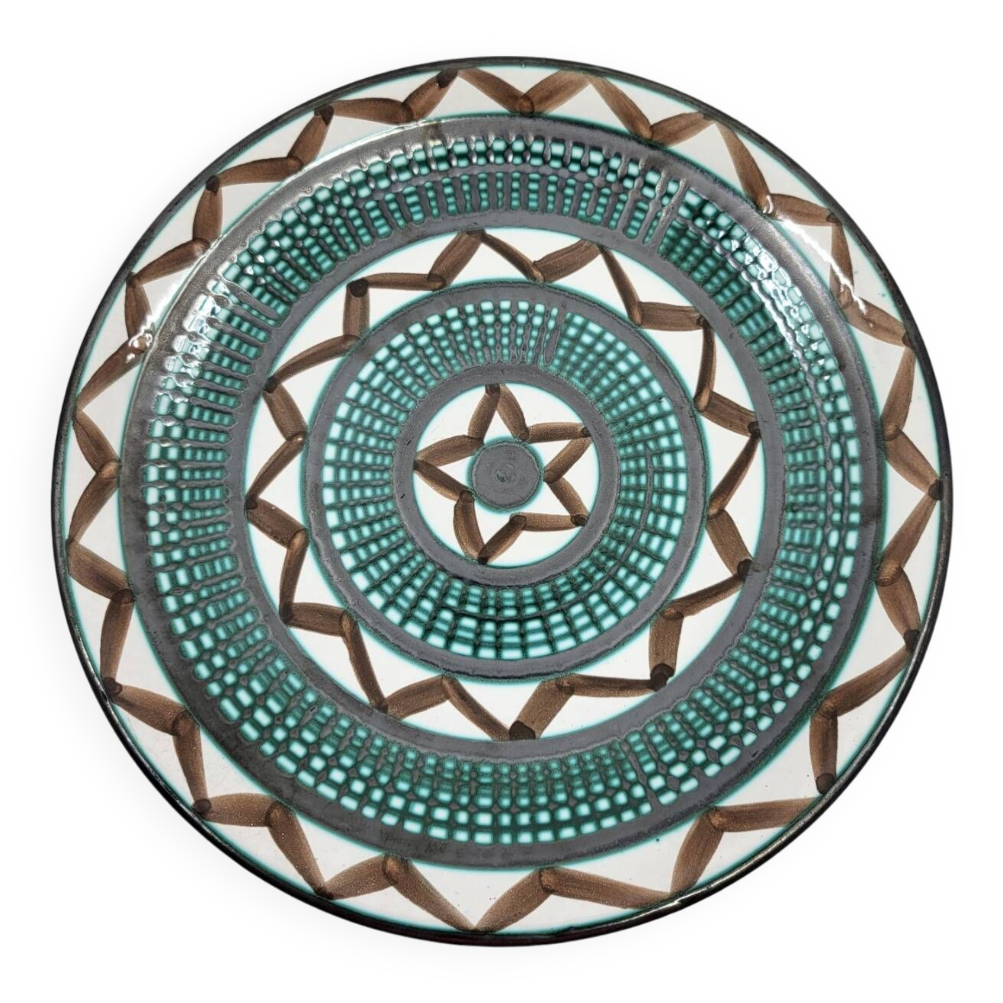 Robert Picault plate in vintage French ceramic