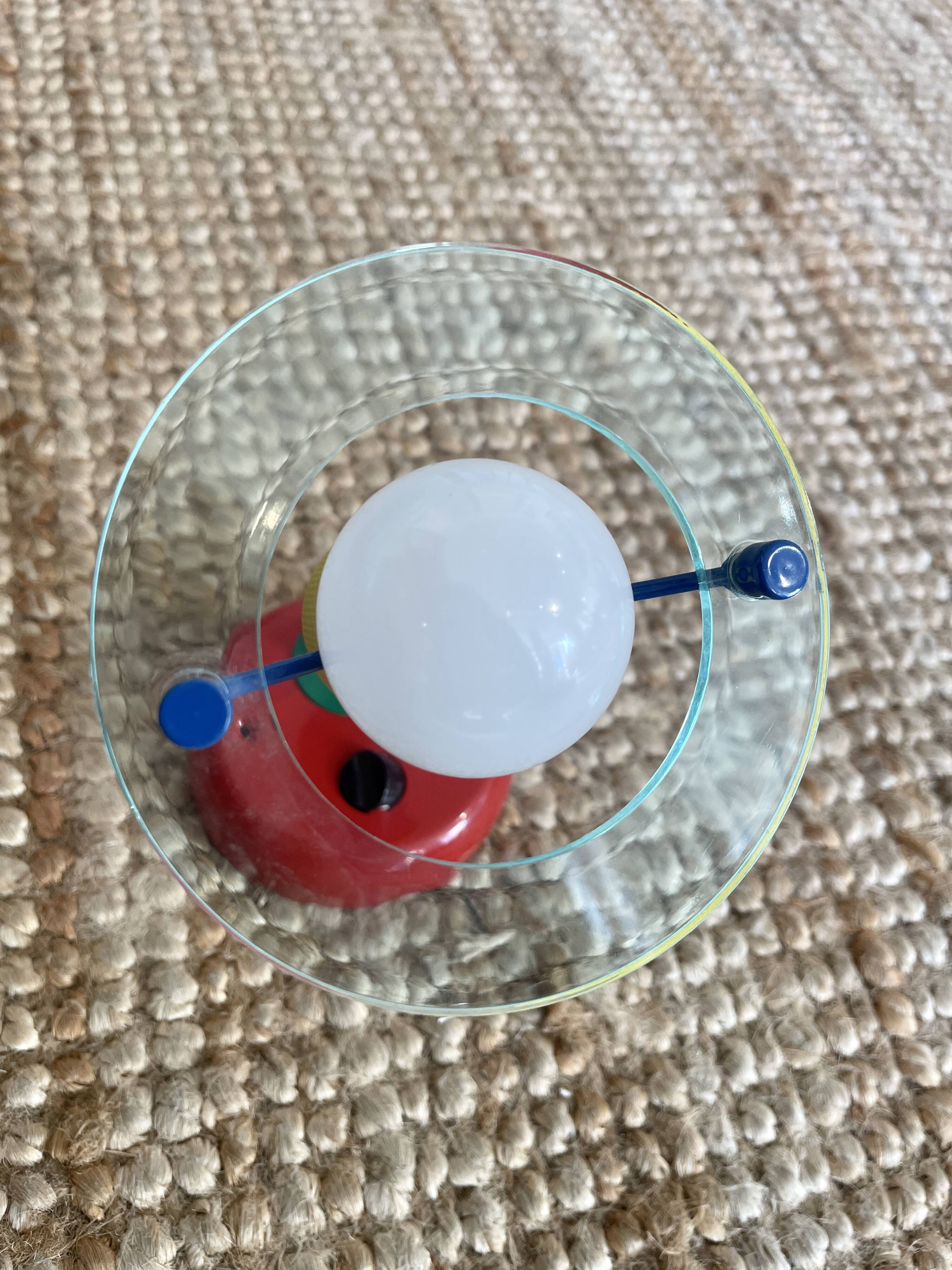 Pair of 90s multi-colored wall lights