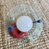 Pair of 90s multi-colored wall lights