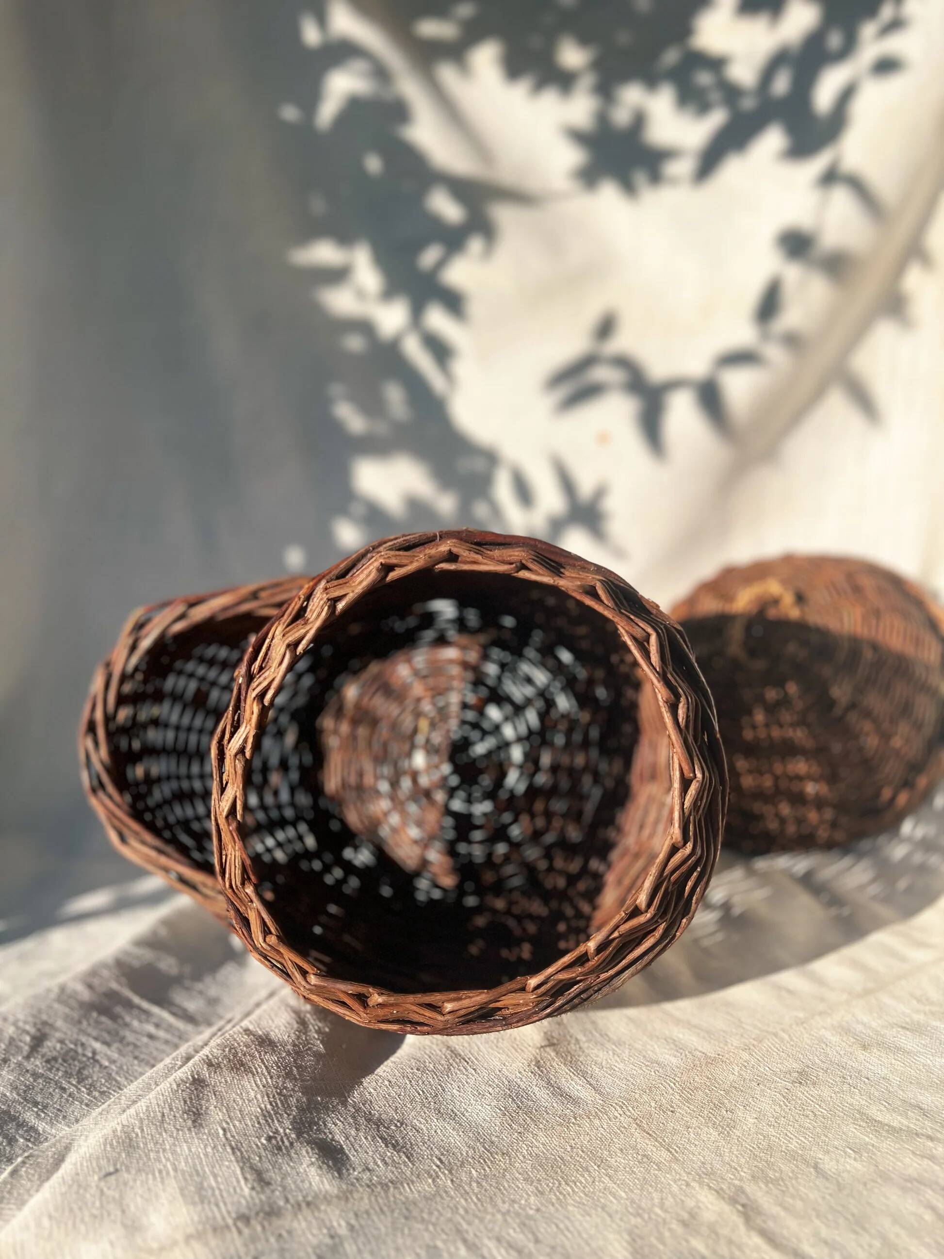 French potato basket with lid