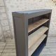 Library, restored antique shelf