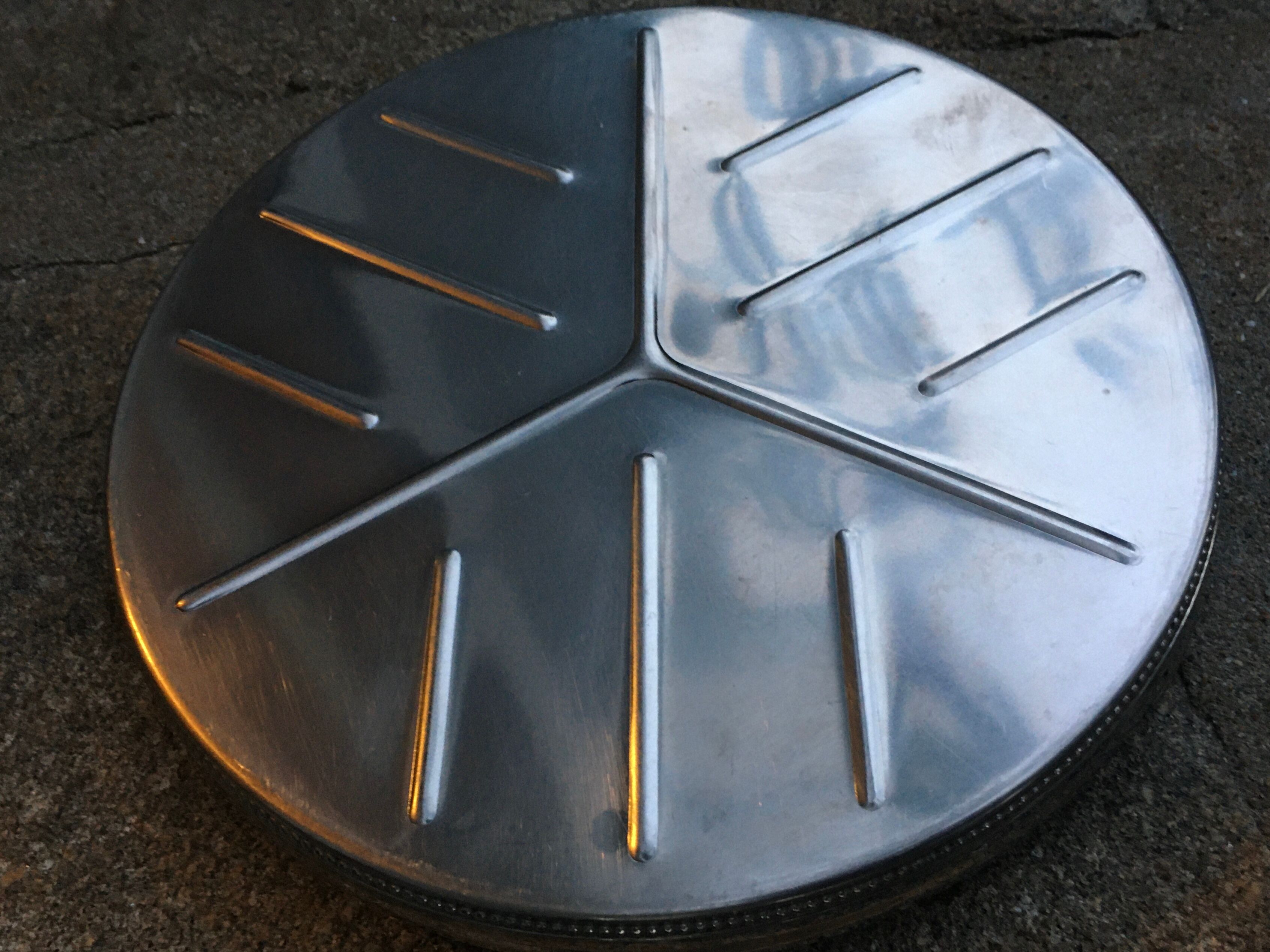 Vintage stainless steel flat