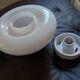 Ceiling lamp chandelier ceramic glass art deco style
