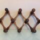 Ten-headed accordion coat holder / vintage 60s-70s