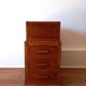 Curtain file cabinet with drawers