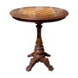Wooden chessboard table