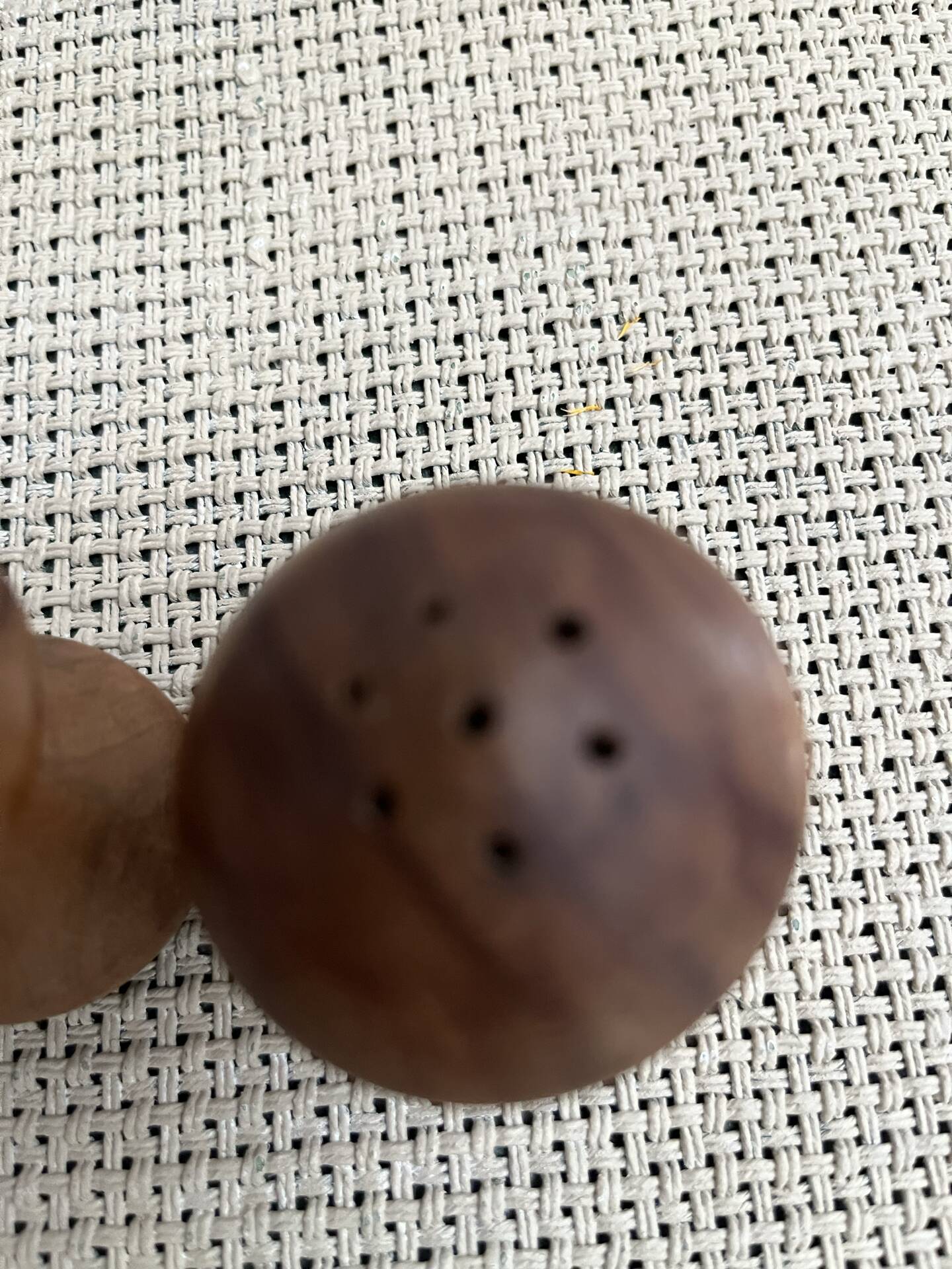 Salt and pepper shakers in wood
