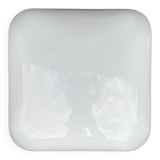 Grand plafonnier ou applique carré opaline verre de lait blanc