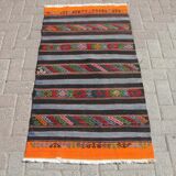 3x5 Anatolian Kilim rug - Geometric design Kilim handmade rugs