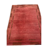Tapis gabbeh tissé main rouge carmin