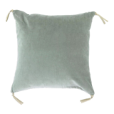 Velvet cushion 45x45cm celadon color