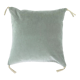 Velvet cushion 45x45cm celadon color