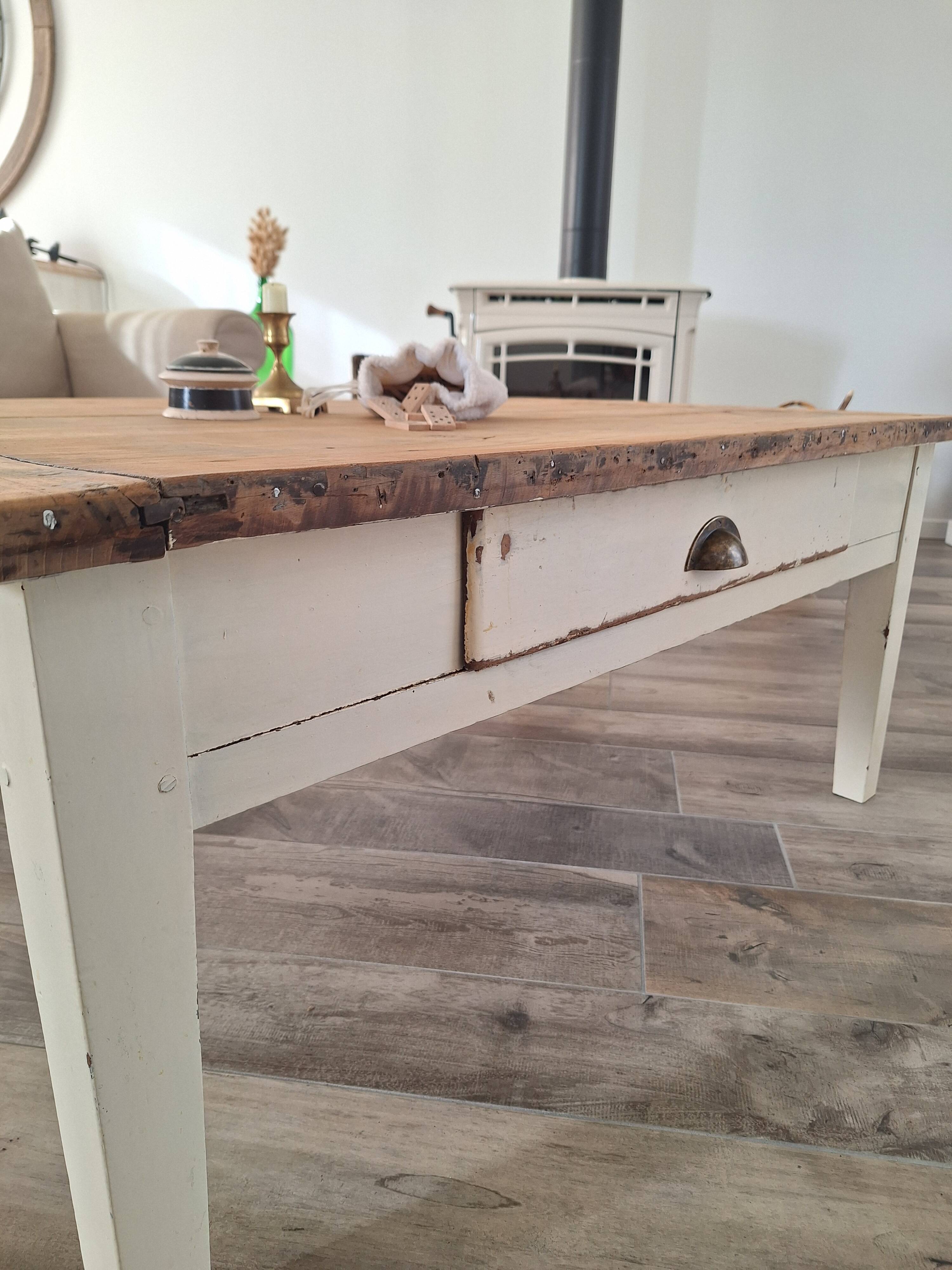 Country farmhouse coffee table