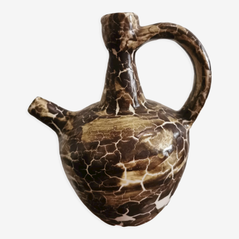 Spotted ceramic pitcher