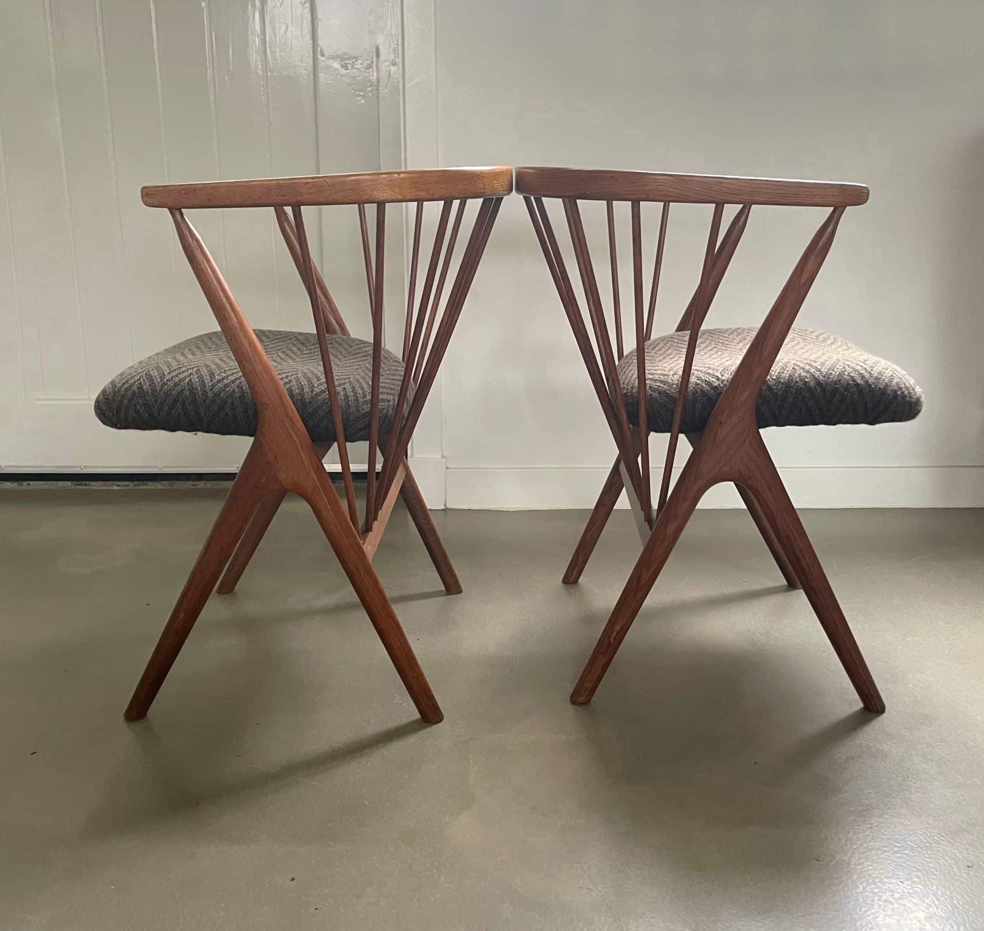 Set of 2 chairs, Helge Sibast chair no. 8, Sibast, Denmark, 1950s