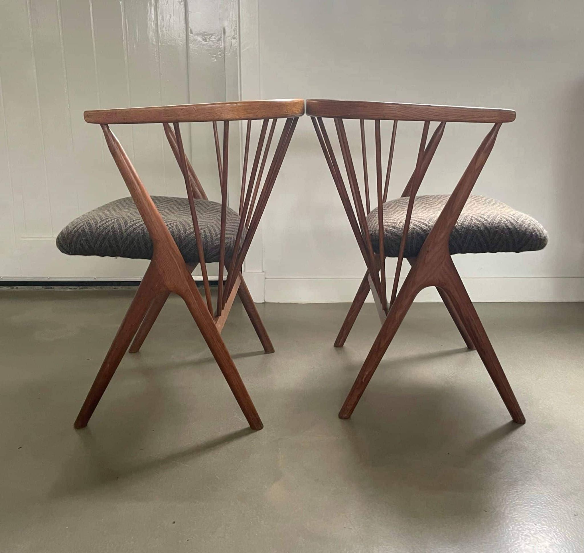 Set of 2 chairs, Helge Sibast chair no. 8, Sibast, Denmark, 1950s