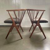 Set of 2 chairs, Helge Sibast chair no. 8, Sibast, Denmark, 1950s