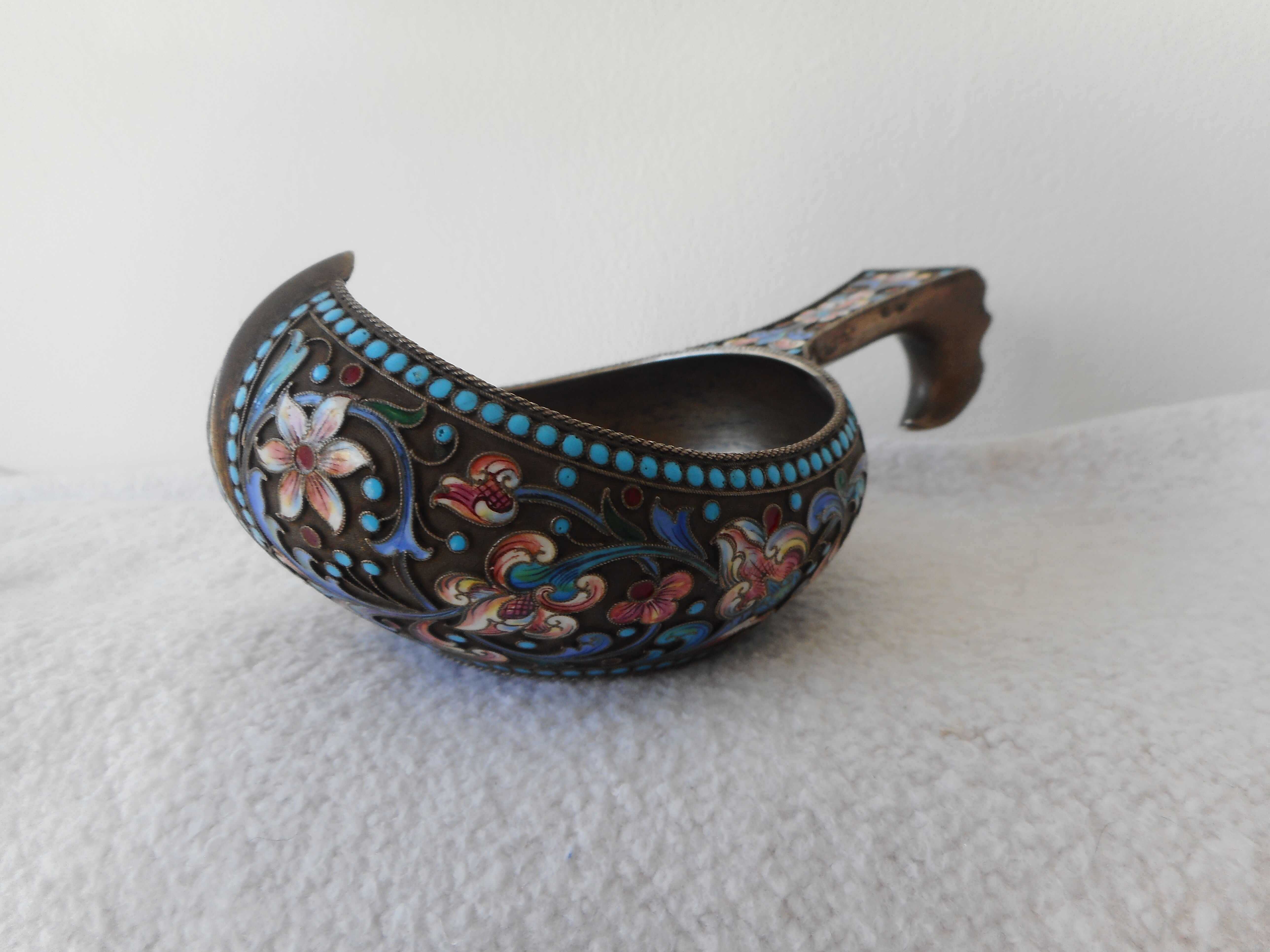 Russian enamelled kovsh