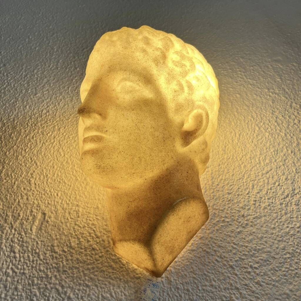 Adonis Wall Lamp in Fibreglass by André Cazenave, France circa 1970