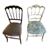Two Napoleon III chairs, completely restored