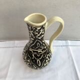 Former beige cracked ceramic pitcher