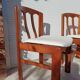 4 Chaises design Scandinave tissu bouclettes