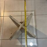 Travertine and beveled glass table, Italian design, 70s