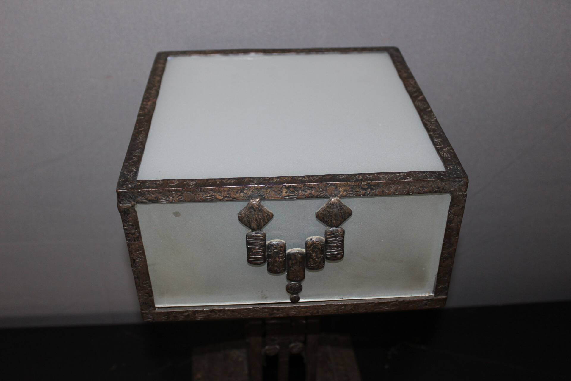 Art Deco period wrought iron lamp circa 1930
