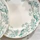 Set of 6 Antique Terre de Fer "Lilac" Longchamp Flat Plates, 19th Century