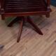 Mahogany office chair with swivel function