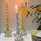 Reims glassworks candlesticks